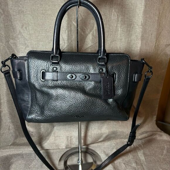 COACH BLAKE CARRYALL 25 IN BUBBLE LEATHER F55665